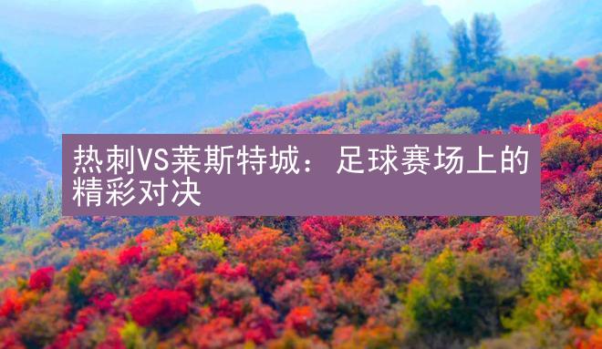 热刺VS莱斯特城：足球赛场上的精彩对决