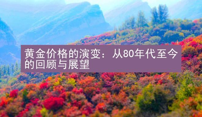 黄金价格的演变：从80年代至今的回顾与展望