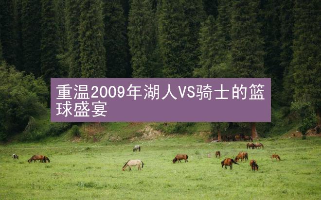 重温2009年湖人VS骑士的篮球盛宴