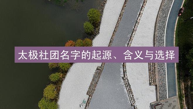 太极社团名字的起源、含义与选择