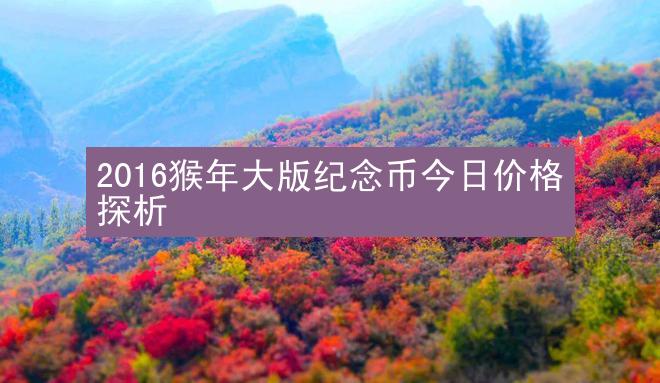 2016猴年大版纪念币今日价格探析