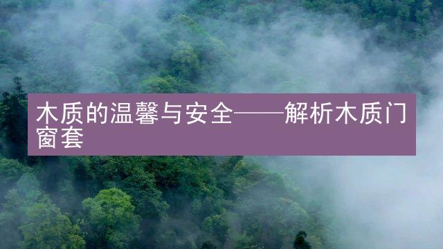 木质的温馨与安全——解析木质门窗套